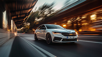 Skoda Octavia RS, road, Skoda HD wallpaper