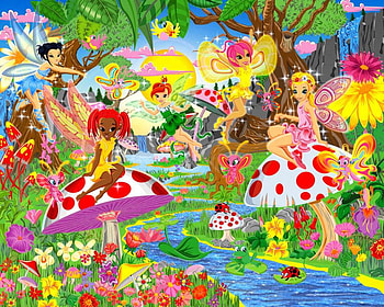 MAGICAL FAIRIES, colorful, fairies, kingdom, magical HD wallpaper