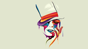 Face Vector Art, face, vector, artist, art, digital-art, colorful HD wallpaper