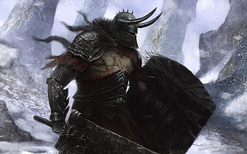 Fantasy, warrior, art HD wallpaper