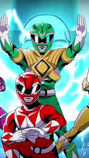 Cartoon power rangers, anime HD phone wallpaper