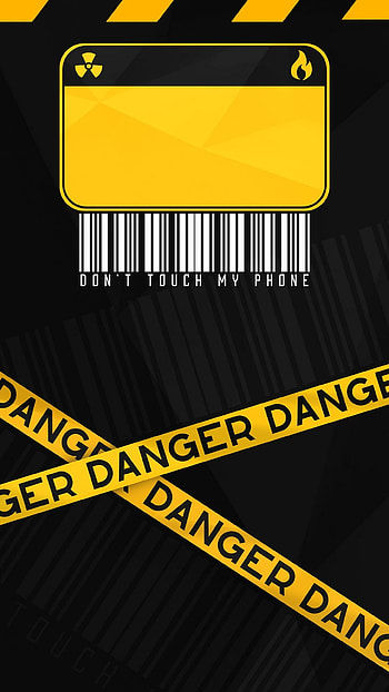 Danger, sayings, parallel, yellow HD phone wallpaper