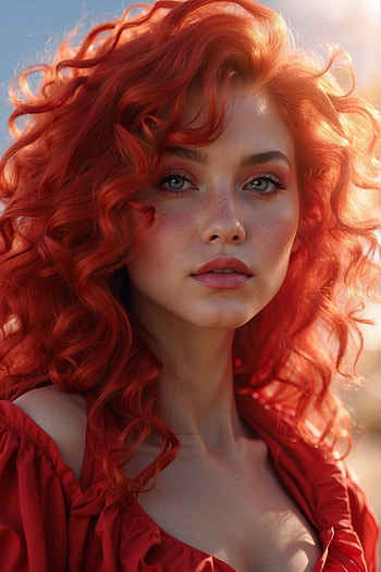 Red Hair Girl , artistic HD phone wallpaper