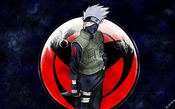 kakashi sharingan, naruto shippuden, anime, , magekyou HD wallpaper