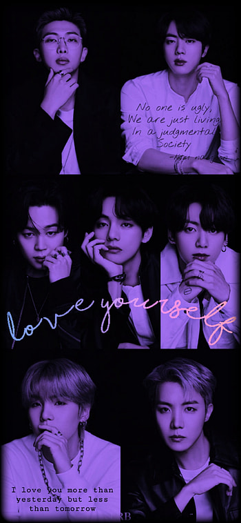 BTS - Love Yourself, hair, graph HD phone wallpaper