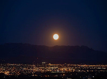 Rio Grande Valley, Rio Grande, Las Cruces, Desert, Moon HD wallpaper