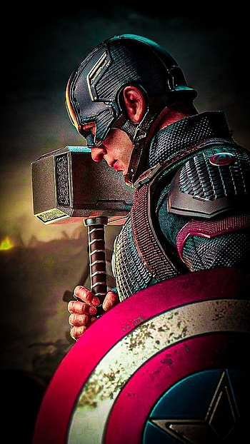 Captain America, magenta, art, Marvel, Comic HD phone wallpaper