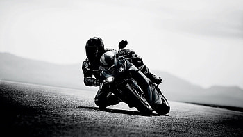 Bike Black And White, bikes, motorcycle, monochrome, black-and-white HD wallpaper
