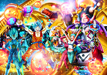 Zeno (Dragon Ball), Gotenks (Dragon Ball), Bulma (Dragon Ball), Anime, Android 18 (Dragon Ball), Beerus (Dragon Ball), Gohan (Dragon Ball), Goku, Jaco Teirimentenpib, Krillin (Dragon Ball), Piccolo (Dragon Ball), Trunks (Dragon Ball), Vegeta (Dragon Ball), Whis (Dragon Ball), Dragon Ball HD wallpaper