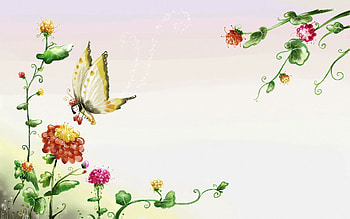Flowers, Grass, Miscellanea, Miscellaneous, Flight, Butterfly HD wallpaper