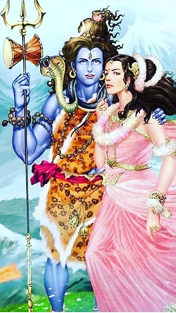 Sivan Parvathi, Mahadev, Parvati HD phone wallpaper