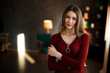 Beautiful Blue Eyes Girl Depth Of Field, girls, model, depth-of-field HD wallpaper