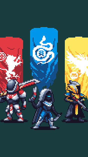 pixel art, video game, Destiny 2 HD phone wallpaper