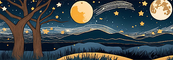 a starry night 005, starry, night, landscape, Abstract, Stars HD wallpaper