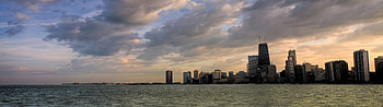 Chicago Skyline, Travels, Ice computer HD wallpaper