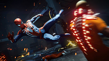 Spiderman Fighting In Cellblock, spiderman-ps4, spiderman, games, 2018-games, ps-games HD wallpaper