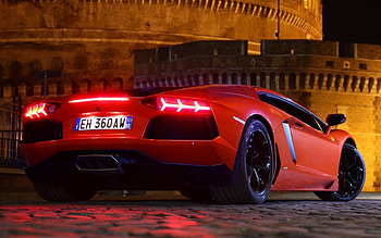 red lamborghini aventador, aventador, italian, lamborghini, car HD wallpaper