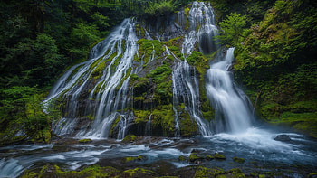 Gatorade Falls in the Pacific Northwest, cascades, river, philippines, rocks, pond HD wallpaper