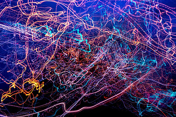 Abstract, Shine, Light, Multicolored, Motley, Lines, Confused, Intricate HD wallpaper