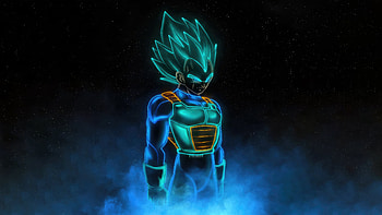 Dragon Ball Vegeta Blue , vegeta, dragon-ball, anime, dark, black, neon, artist, artwork, digital-art HD wallpaper