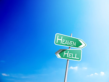 Heaven Or Hell Sign Board, heaven, hell HD wallpaper