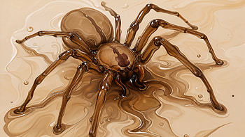 Brown Recluse — Liquid Bronze, Spider, Chocolate HD wallpaper
