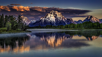 Mountain Lake Reflection, nature, reflection, lake, mountain HD wallpaper