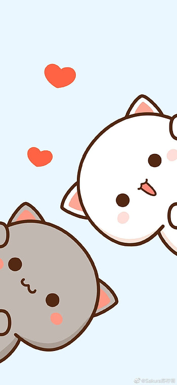 Anime cat, lovely HD phone wallpaper