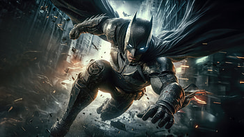 Dark Knight Epic Showdown, dark-knight, batman, superheroes, artwork, art, digital-art, deviantart HD wallpaper