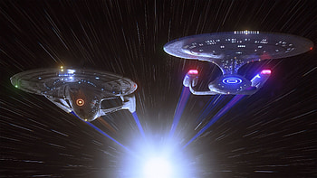 Sovereign Galaxy, Star Trek ships, Stunning visuals, Space exploration HD wallpaper