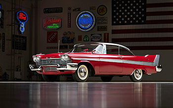 1957 Plymouth, 1957, plymouth, red, cars HD wallpaper