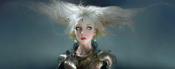 Fantasy Women Green Eyes, fantasy-girls, artist, artwork, digital-art, green-eyes, eyes, deviantart HD wallpaper