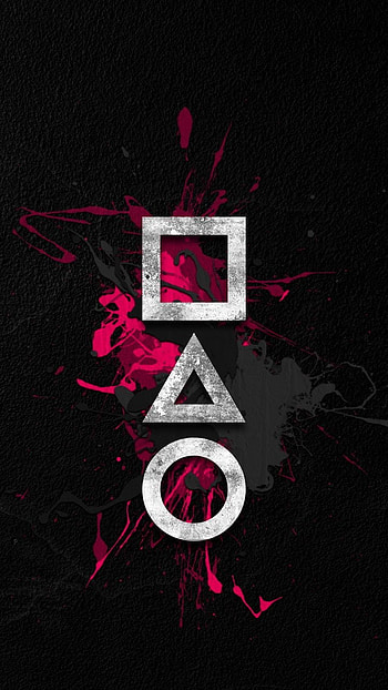 Squd game, magenta, symbol HD phone wallpaper