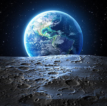 Earth Moon , earth, moon, nature, digital-universe HD wallpaper