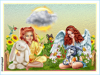 CHATTING WITH A FRIEND, ART, FRIENDS, , ABSTRACT HD wallpaper