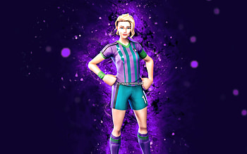 Finesse Finisher, , violet neon lights, Fortnite Battle Royale, Fortnite characters, Finesse Finisher Skin, Fortnite, Finesse Finisher Fortnite HD wallpaper