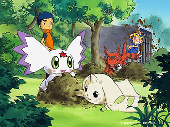 digimon, terriermon, guilmon, and HD wallpaper
