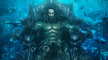 Aquaman Underwater, aquaman-movie, aquaman, behance, artist, artwork, deviantart, jason-momoa HD wallpaper