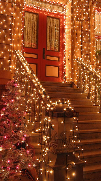 Christmas Lightings, Lightings Aesthetic HD phone wallpaper