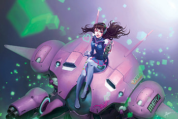 Dva Overwatch Game Artwork, dva-overwatch, overwatch, games, artwork, artist, digital-art, deviantart HD wallpaper