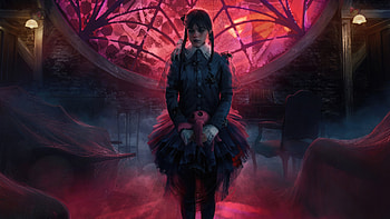 Jenna Ortega As Wednesday Addams, wednesday, tv-shows, artist, artwork, digital-art HD wallpaper