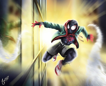 Spiderman Passing By, spiderman, superheroes, artwork, digital-art, art, artstation HD wallpaper