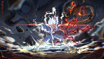 Monkey D. Luffy Gear 5, Monkey D. Luffy, Gear 5 (One Piece), Anime, One Piece HD wallpaper