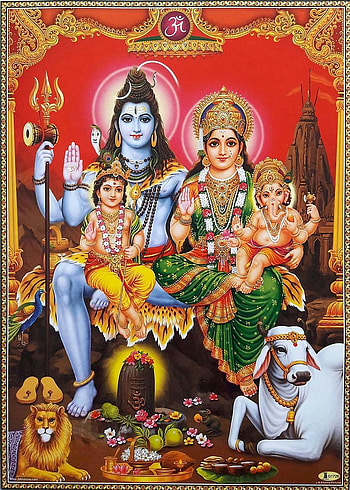 Lord Shiva , Beautiful With Family Ganesha and Parvati (2020). Good Morning 2020, Shiv Parivar HD phone wallpaper