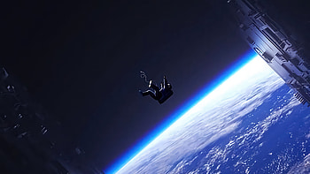 Falling From Space, astronaut, falling, space, artist, artwork, digital-art HD wallpaper