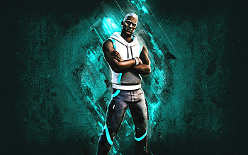 Fortnite White Syncopator Skin, Fortnite, main characters, blue stone background, White Syncopator, Fortnite skins, White Syncopator Skin, White Syncopator Fortnite, Fortnite characters HD wallpaper