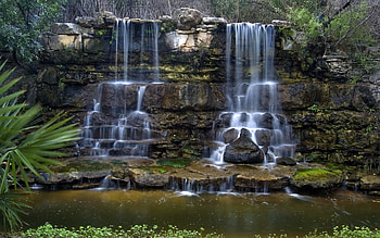 Landscape, Waterfalls HD wallpaper