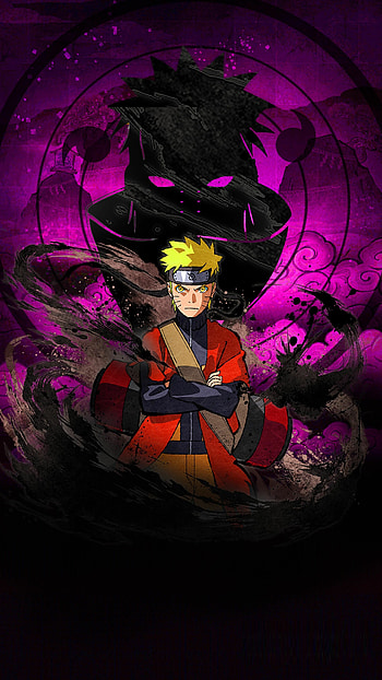 Naruto, Naruto by Sun, Unique style, Eye-catching art HD phone wallpaper