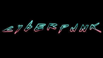 Cyberpunk Neon Typography, cyberpunk, neon, typography, dark, black, oled, artist, artwork, digital-art, deviantart HD wallpaper