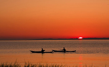 Time For Home., two, the, small, boats HD wallpaper